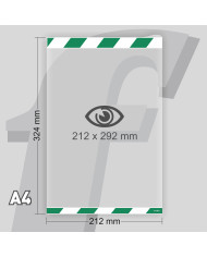 PosterFix® A4 Vertical Seguridad Pack 2 Unidades